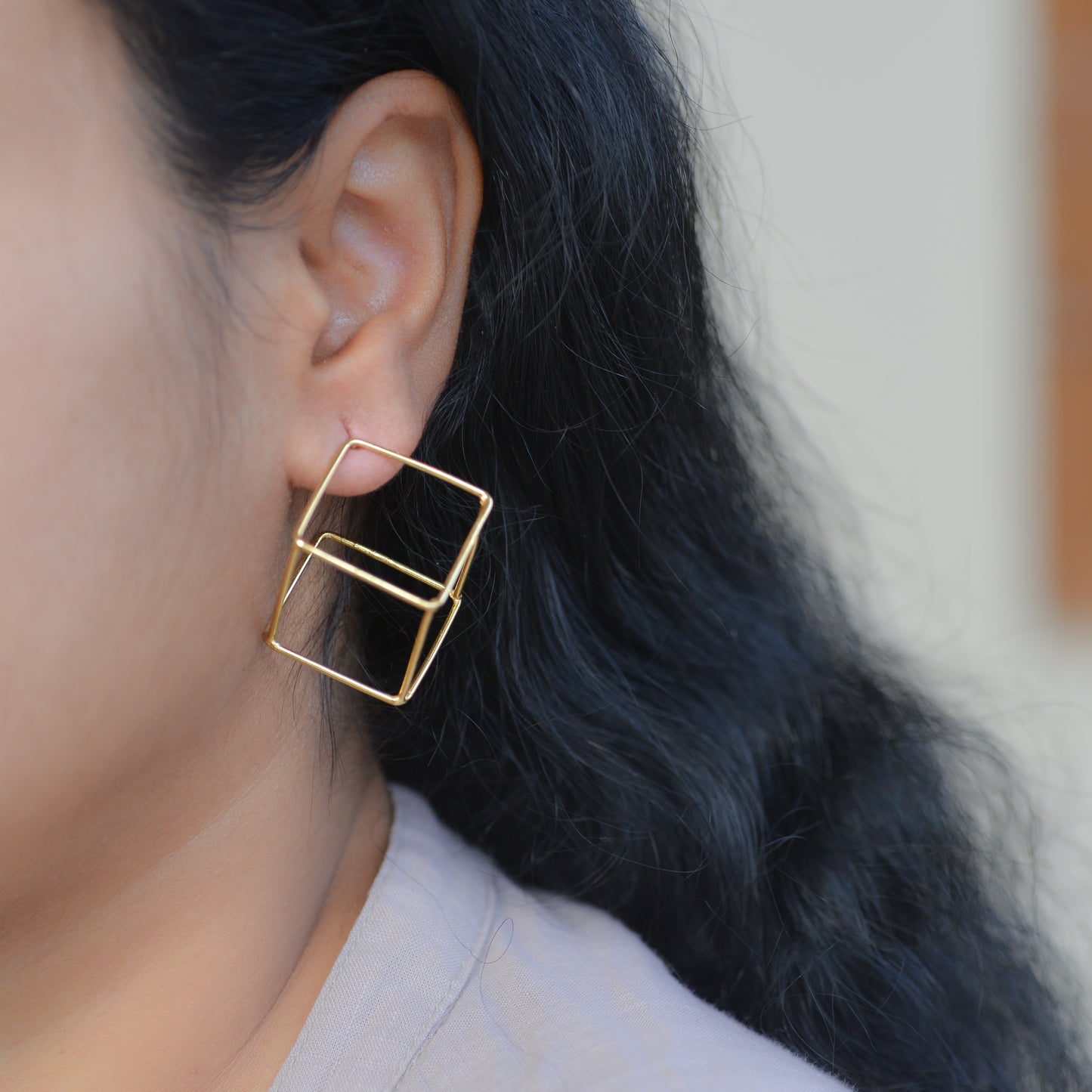 Cubical Hoops - Earrings