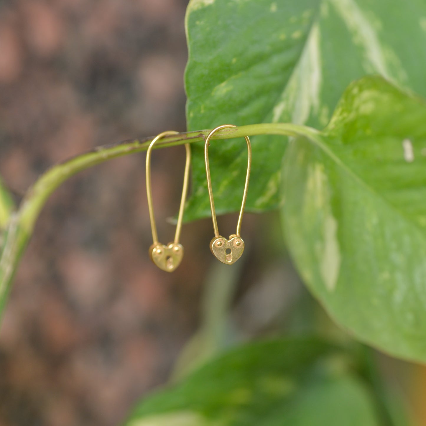 Heart Lock - Earrings