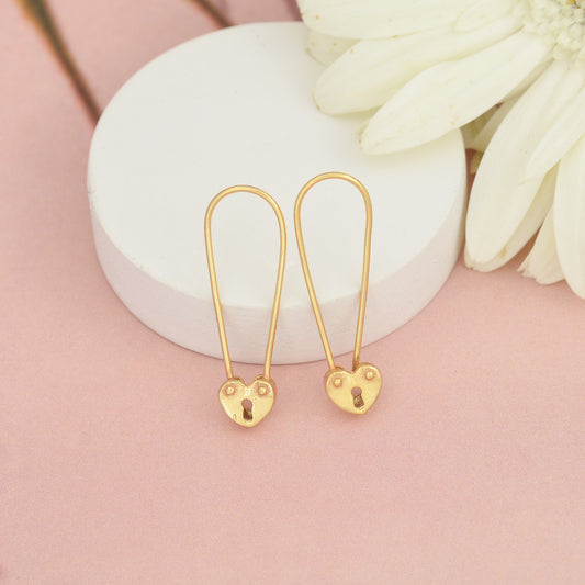 Heart Lock - Earrings